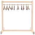 thumbnail image 1 of 2026 1Set Wooden Doll Garment Rack with Clothes Hangers Doll Clothing Rack for Doll House, 1 of 2