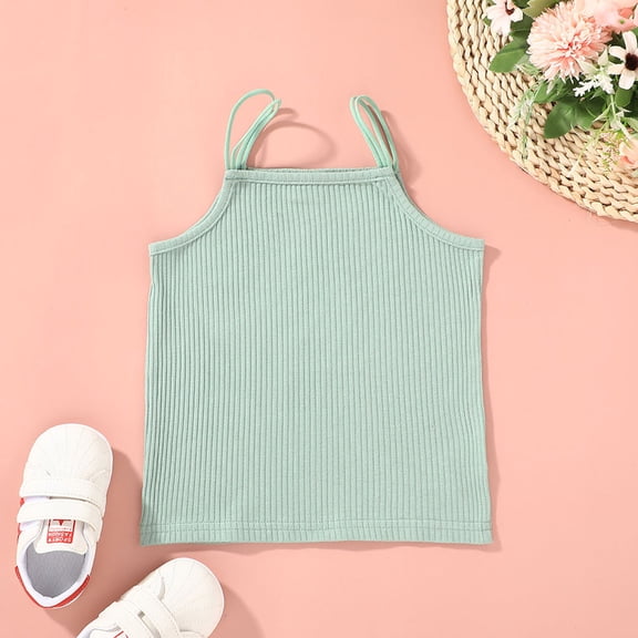 Vedolay Girl's Tops Toddler Girl's Bowknot Front Summer Tee Tops Ruffle Cap Sleeve Casual T Shirts,Mint Green 4-5 Years