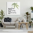 thumbnail image 2 of Stupell Industries Can't Buy Happiness Funny Hemp Botanical Saying Graphic Art Gallery Wrapped Canvas Print Wall Art, Design by J. Weiss, 2 of 7