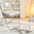 thumbnail image 6 of Flocking Fabric Square Chair Cushion Soft Seat Pad for Hard Dining Kitchen Chairs Portable Floor Pillow for Home Office Indoor Outdoor Use, 6 of 6