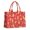 Red Christmas Gingerbread, variant on Large Capacity Tote Bag,Red Christmas Folk Pattern Handbag Fashion Luxury Tote Bag,15.7"x13"x 5.1" Inches,Laptop Compatible