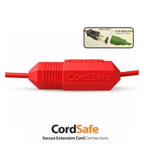 CordSafe Outdoor Extension Cord Protector – Weather-Resistant Snap-Lock Cover for Christmas Lighting Plug Connections – Rugged UV-Resistant Plastic Plug Protection, 1-Pack, Made in USA