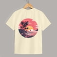 thumbnail image 7 of YDFCWXW Oversized Graphic Floral T Shirts for Teens Girls Loose Tees Preppy Clothes Casual Vintage Tops (Beige, 140), 7 of 7