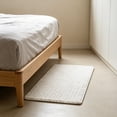 thumbnail image 5 of CuiLiyq Thickened Chenille Bath Mat, 30"x18" Absorbent Non Skid Rug, Soft Floor Pad for Bathroom, Entryway, Bedroom (White), 5 of 6