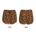 thumbnail image 5 of Picia Forest Squirrel Pattern Women's 2 in 1 Athletic Running Shorts High Waisted Workout Casual Gym Sweat Shorts with Comfy Liner Zipper Pockets-Medium, 5 of 9