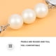 thumbnail image 3 of Fancy Pearl Belt Small Bag Accessories Blanco Imitación Pearl Universal Valentines Día Decoración Regalos de cumpleaños para mujeres gris seitruly AP004770-02, 3 of 6