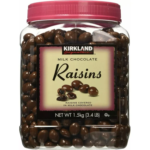 Milk Chocolate Covered Raisins 3.4 LB