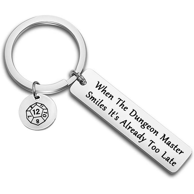 When The Dungeon Master Smiles It's Already Too Late Keychain Dungeon Master Gift Funny Dungeons and Dragons Gifts