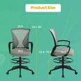 thumbnail image 2 of PayLessHere Mesh Home Office Chair , Lumbar Support Armrest Ergonomic Desk Chair For Adults, Grey, 2 of 7