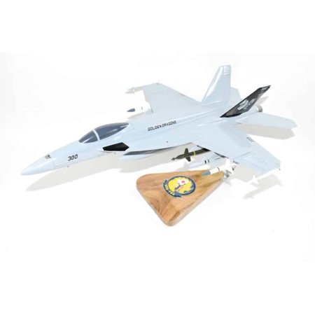 VFA-192 Golden Dragons 2019 F/A-18E Model, Navy, 1/40th (18) Scale, Mahogany, Fighter/Attack