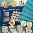 thumbnail image 2 of Juego de memoria de madera para niños, tarjetas de memoria, juego de memoria educativo, 2 of 5