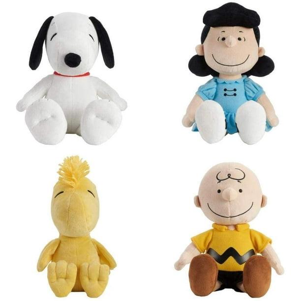 Set of 4 Kohl's Cares Snoopy, Charlie Brown, Lucy & Woodstock Plush