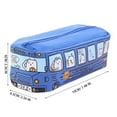 thumbnail image 3 of Fall Decor Creative Student Stationery Small Animal Buses Pen Bag Public Canvas Stationery Box, 3 of 7