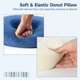 thumbnail image 4 of Donut Pillow for Tailbone Pain Reduction, Elastic Memory Foam Donut Shape Seat Cushion for Sitting Buttock Pressure Ease, Firm Support Donut Cushion for Hemorrhoids, Prostate, Bed Sore, 4 of 7