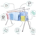 thumbnail image 2 of 79 Inch Foldable Stainless Steel Clothes Drying Rack for Laundry, Outdoor & Indoor Use, 2 of 6