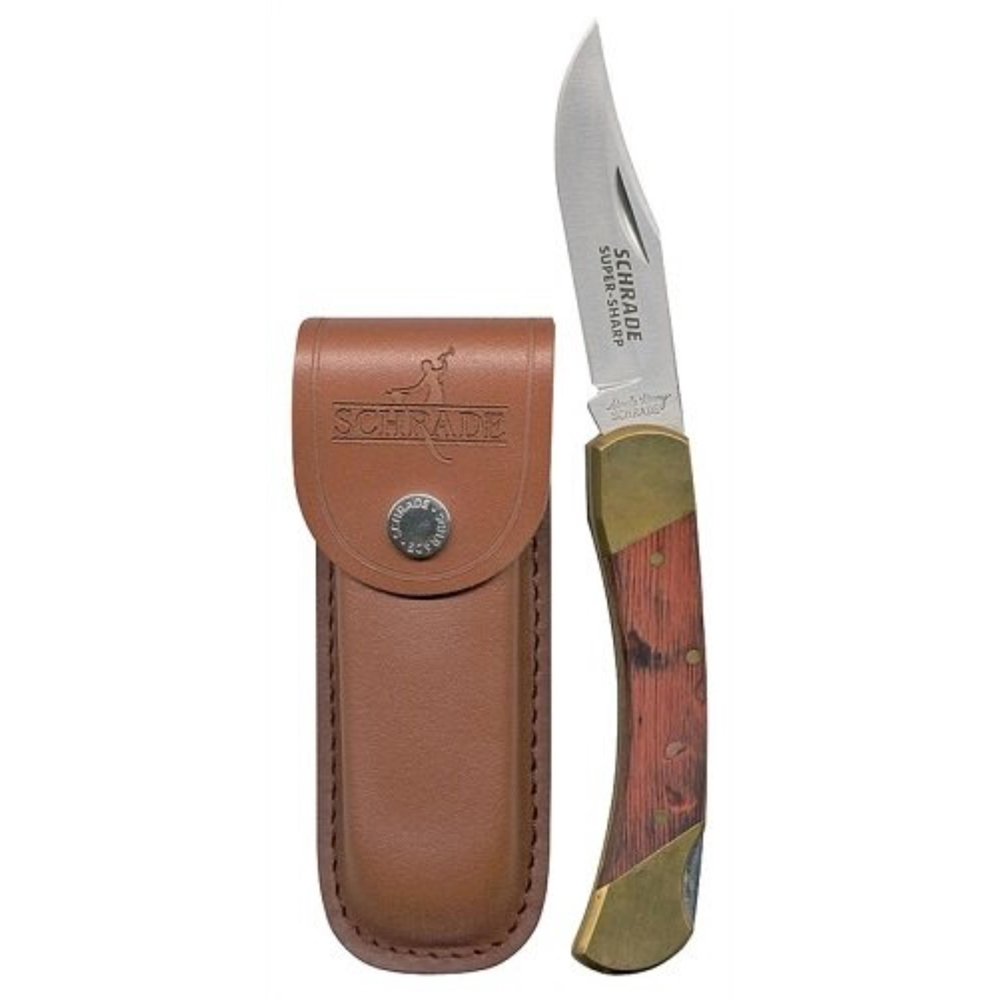 Schrade LB7 3.7" Â Bear Paw Lockback Folding Pocket Knife, Made by