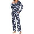 thumbnail image 2 of Levmjia Womens Pajama Set Cotton Long Sleeve Winter Sleepwear Loungewear 2 Piece Set Soft Comfortable Warm Flannel Pajamas for Women Home Relax Nightwear, 2 of 6