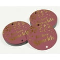 thumbnail image 3 of Inkdotpot Gold Foil Paper Hang Tags Let Love Sparkle Wedding Favor Tags 100 Pieces, 3 of 6
