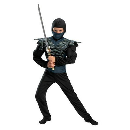 Disguise Shadow Ninjas Night Fury Night Camo Ninja Classic Muscle Boys Costume,