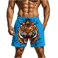 thumbnail image 2 of Kakii Men's Novelty Beach Shorts Quick Dry Swimwear Sports Running Swim Board Shorts, 2 of 8