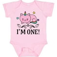 thumbnail image 3 of Inktastic First Birthday Unicorn Cat Girls Girls Baby Bodysuit, 3 of 5