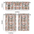 thumbnail image 6 of Kitchen Curtains and Valance Set 36 Inch Tier Pioneer Colorful Floral 3 Pieces Set Dining Room Small Curtain Drapes Cafe Curtains Valance for Home Decor Rod Pocket, 6 of 6