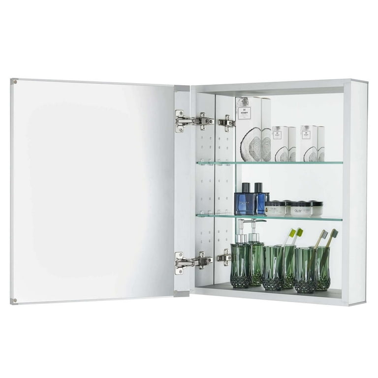 Dropship 36x26 Inch Aluminum Bathroom Medicine Cabinet, Adjustable
