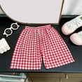 thumbnail image 3 of Gubotare Toddler Girls Shorts Baby Toddler Girls Fashion Summer Casual Shorts (Red,Size 4-5 Years), 3 of 3