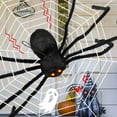thumbnail image 4 of PENGXAING Realistic Spider Appearance Glowing Halloween Decoration LED Light Trick Simulation Scary Plush Spider Ornament Props, 4 of 6