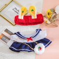 thumbnail image 5 of 30cm Stuffed Dolls Accessories LaLafanfan Cafe Duck Dog with Clothes Plush Toy Cartoon Hoodie Clothing Hair Band Kids Girls Gift, 5 of 5