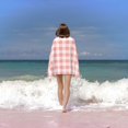 thumbnail image 4 of White Pink Plaid Bath Towels, Microfiber Towel for Bathroom, Highly Absorbent Shower Towels, Quick Dry Large Towel, Yoga Sports Beach SPA Hotel Towel 32x52 Inch, 4 of 5