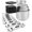 Black, variant on Magnetic Measuring Cups and Spoons Set, Heavy Duty 304 Stainless Steel, Double Measurement Markings, 16-Piece Set with Leveler, Perfect for Dry and Liquid Ingredients, Kitchen Baking Tools, Black