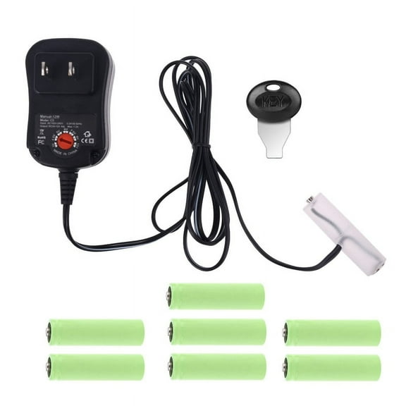 OOKWE AA Battery Eliminator US Power Supply Adjustable Voltage 3V 4.5V 6V 9V 12V Adapter Can Replace 2AA to 8AA Batteries