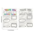 thumbnail image 3 of Teacher Appreciation Gift DIY Teachers' Day Doodle Cards Teachers' Day Gift Card Color Cards Thank Teachers Colorful Doodle Thank You Cards Bulk Small, 3 of 5