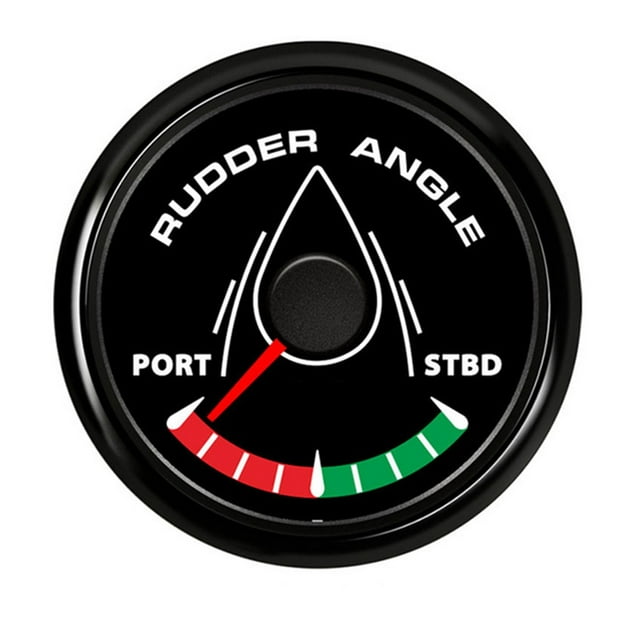 52mm Boat Marine Rudder Angle Indicator 0-190 ohm With Rudder Angle Sensor 8 color backlight 12V/24V ,Easy to Calibrate