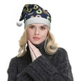 thumbnail image 5 of Haiem Sloth with Donuts Pattern Santa Hat Confortable Velvet Christmas Hat for Christmas Party Favors Fit for Adults Men Women, 5 of 6