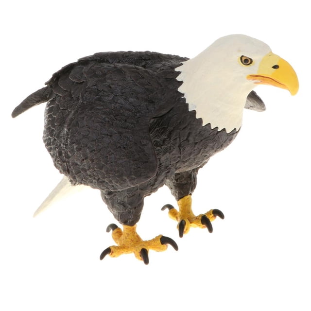 Modelo de Estatuilla de plástico de águila calva de 6.3 pulgadas perfecl para niños