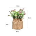thumbnail image 6 of Potted Plant Hemp Rope Bag Fresh Keeping Ornamental Vivid Imitation Potted Plant for Desktop Yellow Plastic Linen Rope, 6 of 8