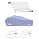 thumbnail image 5 of Almohada Cervical Lunics® Ergonómica Tela Minky Color Lila 50 cm x 32 cm x 10cm/7 cm, 5 of 7