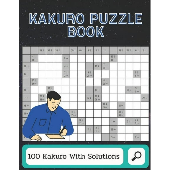 Kakuro Puzzle Book: Keep Your Brain Young (Large Print Puzzles), (Paperback)