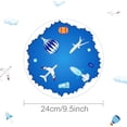 thumbnail image 3 of 2 Set 3-Tier Blue Airplane Cardboard Cupcake Stand Party Decorations Cupcake Stand Dessert Holder Stand for Kids Boys Bbay Shower Birthday Party Supplies, 3 of 4