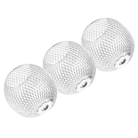 BESTONZON 3pcs Lamp Shades Small Silver Metal Decorative Diffuse Lighting for Room Lighting