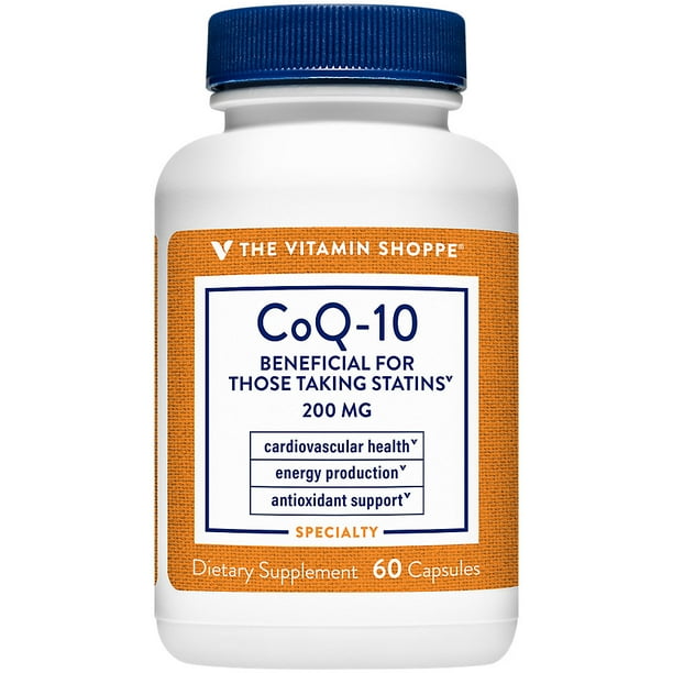 The Vitamin Shoppe CoQ10 200mg Beneficial for Those Taking Statins