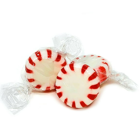 Arcor Red & White Peppermint Starlights | White Center | Twist Wrap Mints | 6 pounds