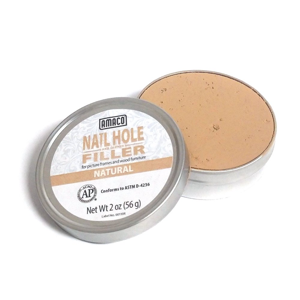Amaco Nail Hole and Corner Filler for Wood, 2 Oz Tin, Natural Walmart