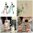 thumbnail image 2 of Bottone Stylish Phone Lanyard with Pendant Fashionable Keychain Bowknot and Milk Bottle Keyring Colorful Bag Charm Accessory, 2 of 7