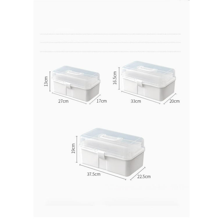 Transparent Hair Accessories Organizer Dustproof Rubber Band Hairpin  Dressing Box Large Capacity Jewelry Case Storage Box