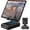 Silver Black, variant on General Phone Stand with Wireless Bluetooth Speaker, HD Surround Sound Bluetooth Speaker for Desk Perfect for Home Kitchen Gadgets Gifts,Compatible with iPhone/ipad/Samsung Galaxy(Blue)