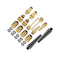 thumbnail image 2 of pitrice BRASS ADAPTOR PRESTA for SCHRADER BICYCLE VALVE CONVERTER BIKE 15pcs PUMP 24 pcs set 1, 2 of 3