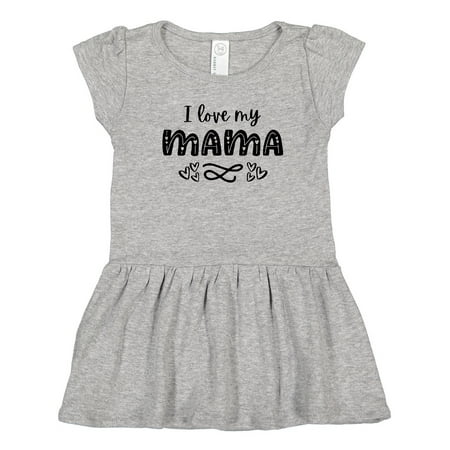 

Inktastic I Love My Mama- Hearts Girls Toddler Dress